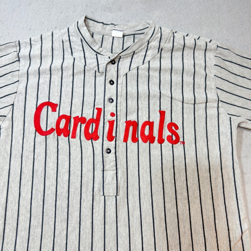 Success Promotions Cardinals Baseball Jersey Mens XL Grey Good Pinstripe 17705